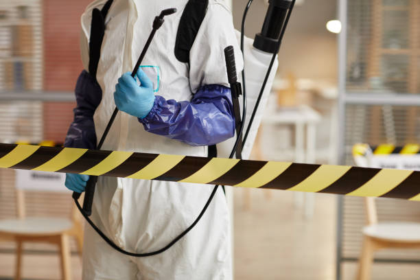 Professional Biohazard Cleanup technician working in Rochester, MA